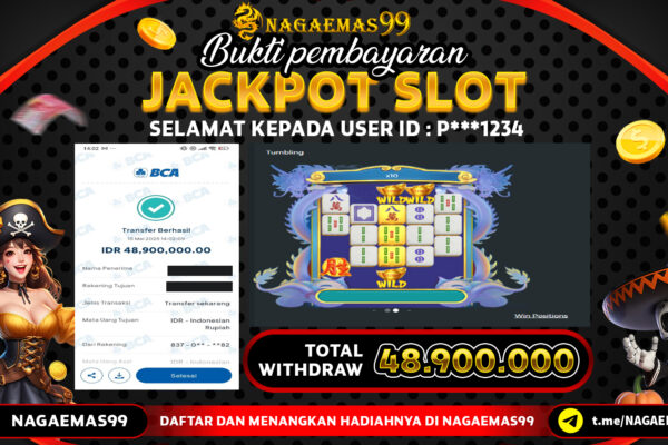 NAGAEMAS99 JACKPOT SLOT MAHJONG WAYS 3 Rp48.900.000